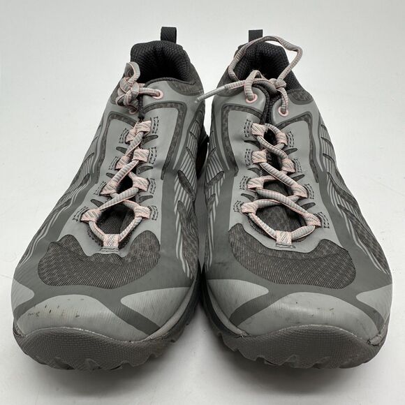 Merrell Trail Running Shoes Womens Size 9 Gray Black Vibram Lace Up J500146 - Picture 3 of 13